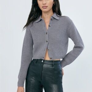 🩶 Aritzia Nextdoor Sweater - Heather Medium Grey size S